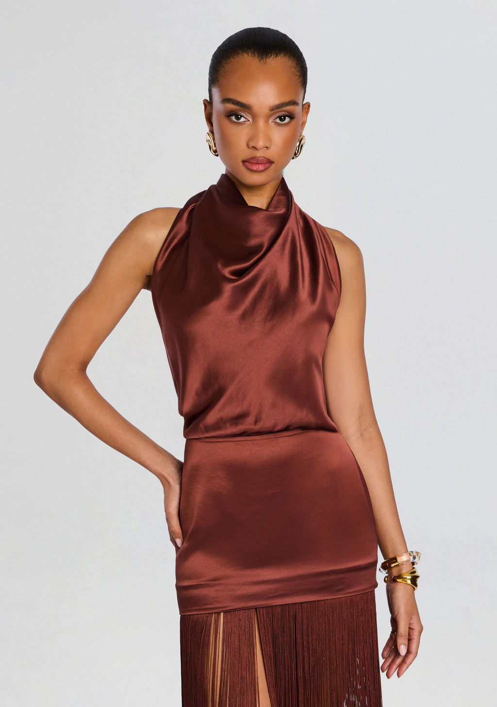 Cyrelle Dress by retrofête in Chestnut, product image 5