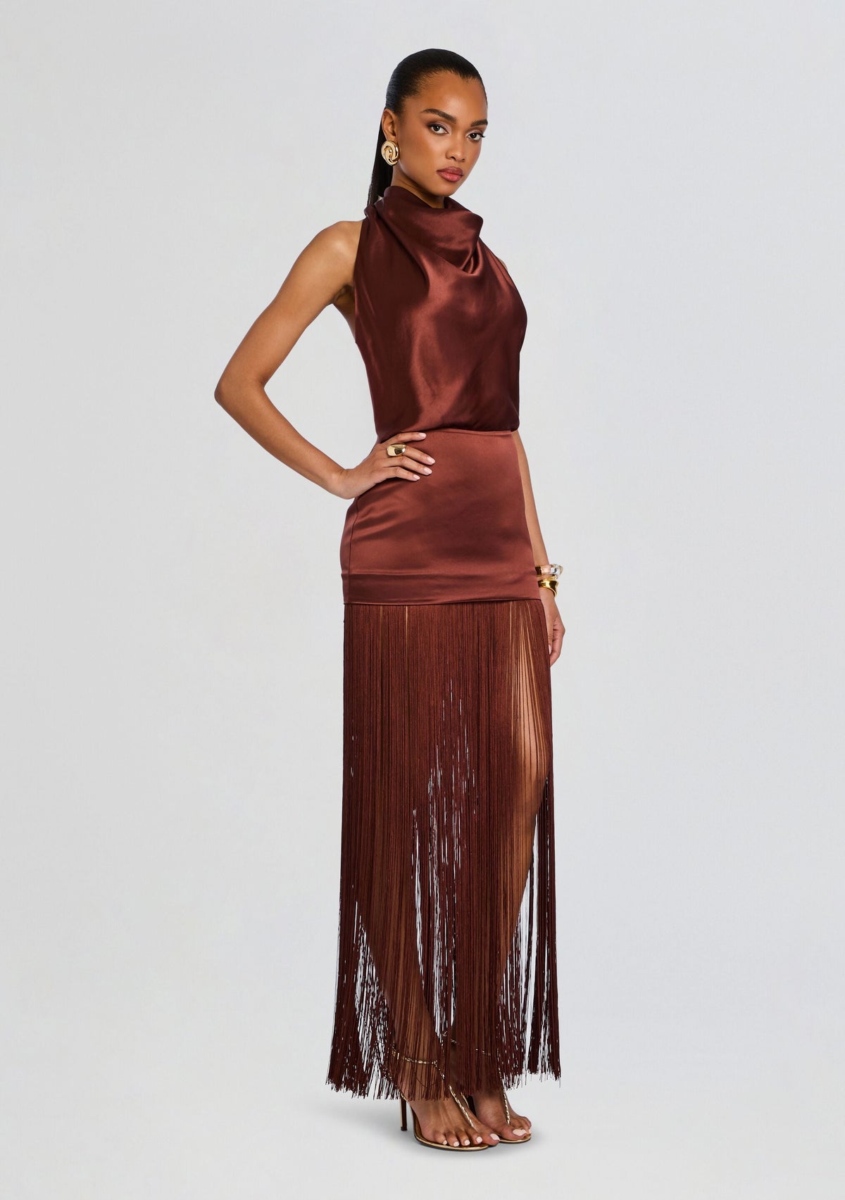 Cyrelle Dress by retrofête in Chestnut, product image 4