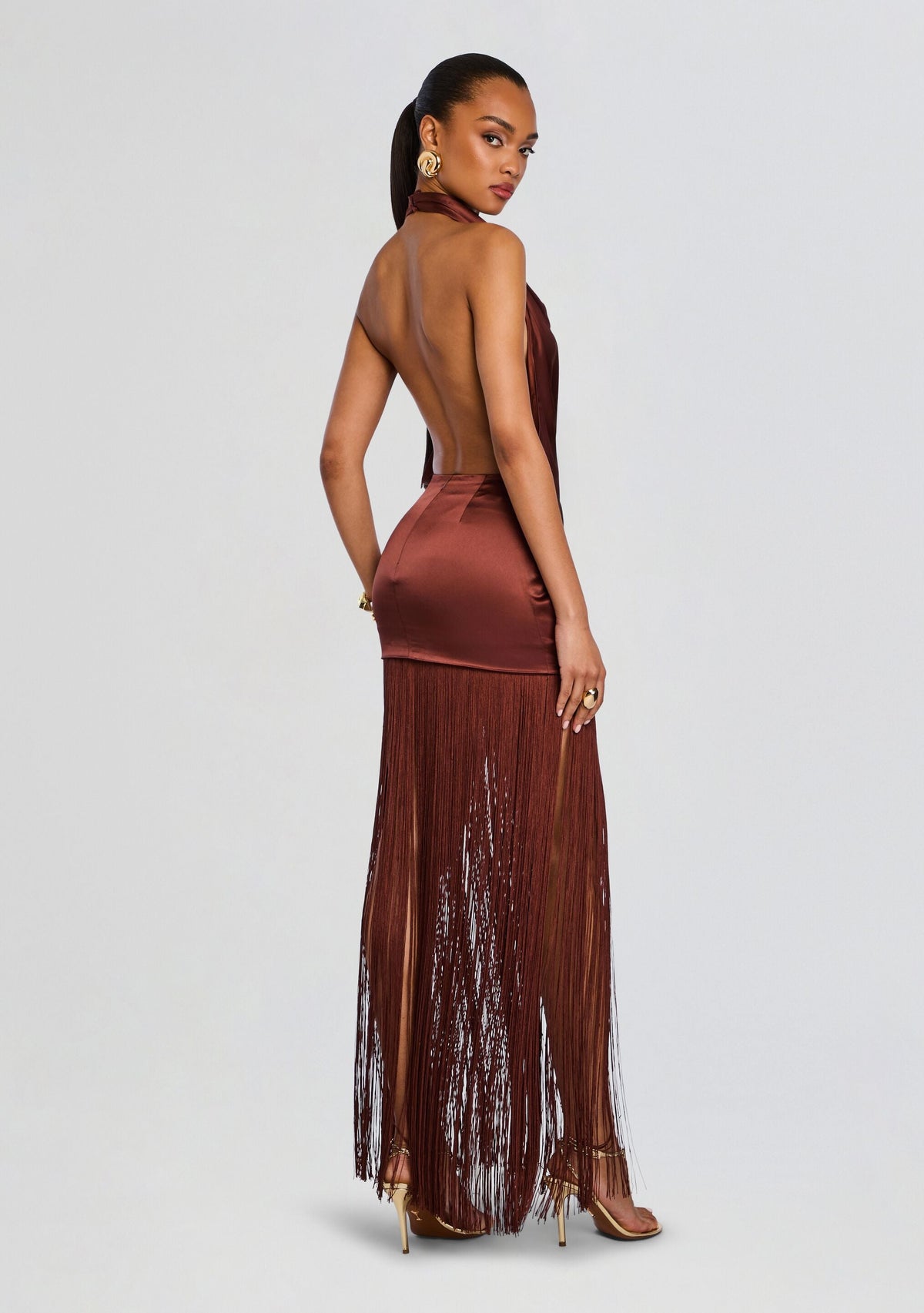 Cyrelle Dress by retrofête in Chestnut, product image 1