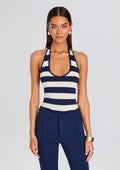 Danie Knit Tank by SEROYA in Navy/Eggshell, product image 1