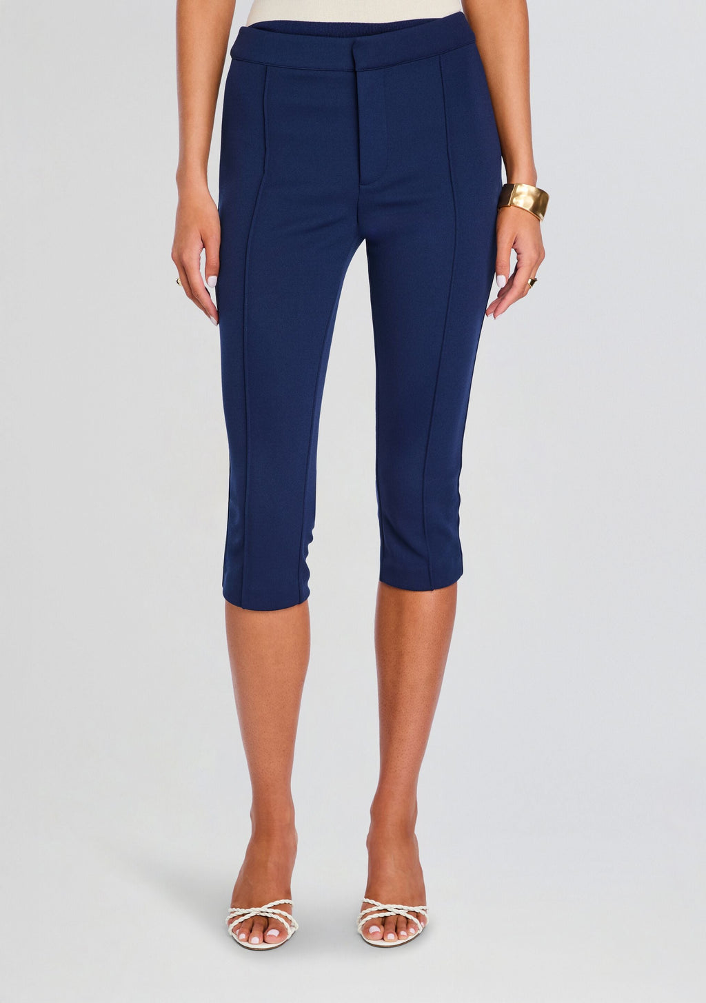 Samra Capri Pant by SEROYA in Navy, product image 1