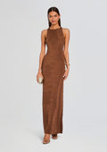 Dove Maxi Dress by SEROYA in Cocoa Brown, product image 1