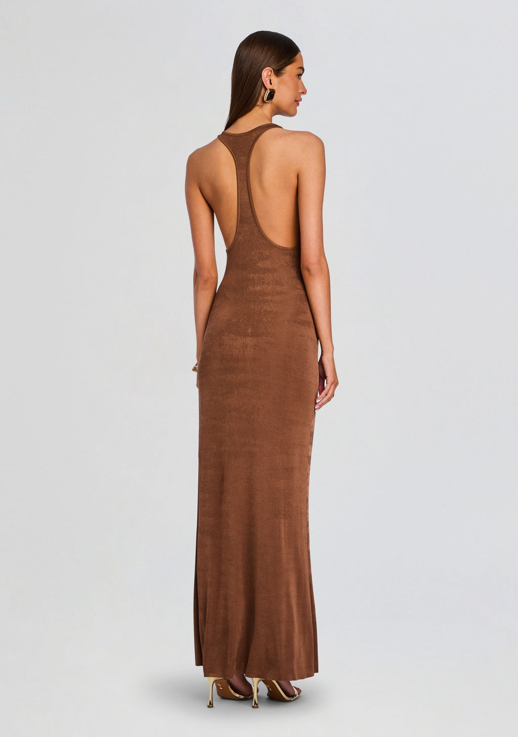 Dove Maxi Dress by SEROYA in Cocoa Brown, product image 4