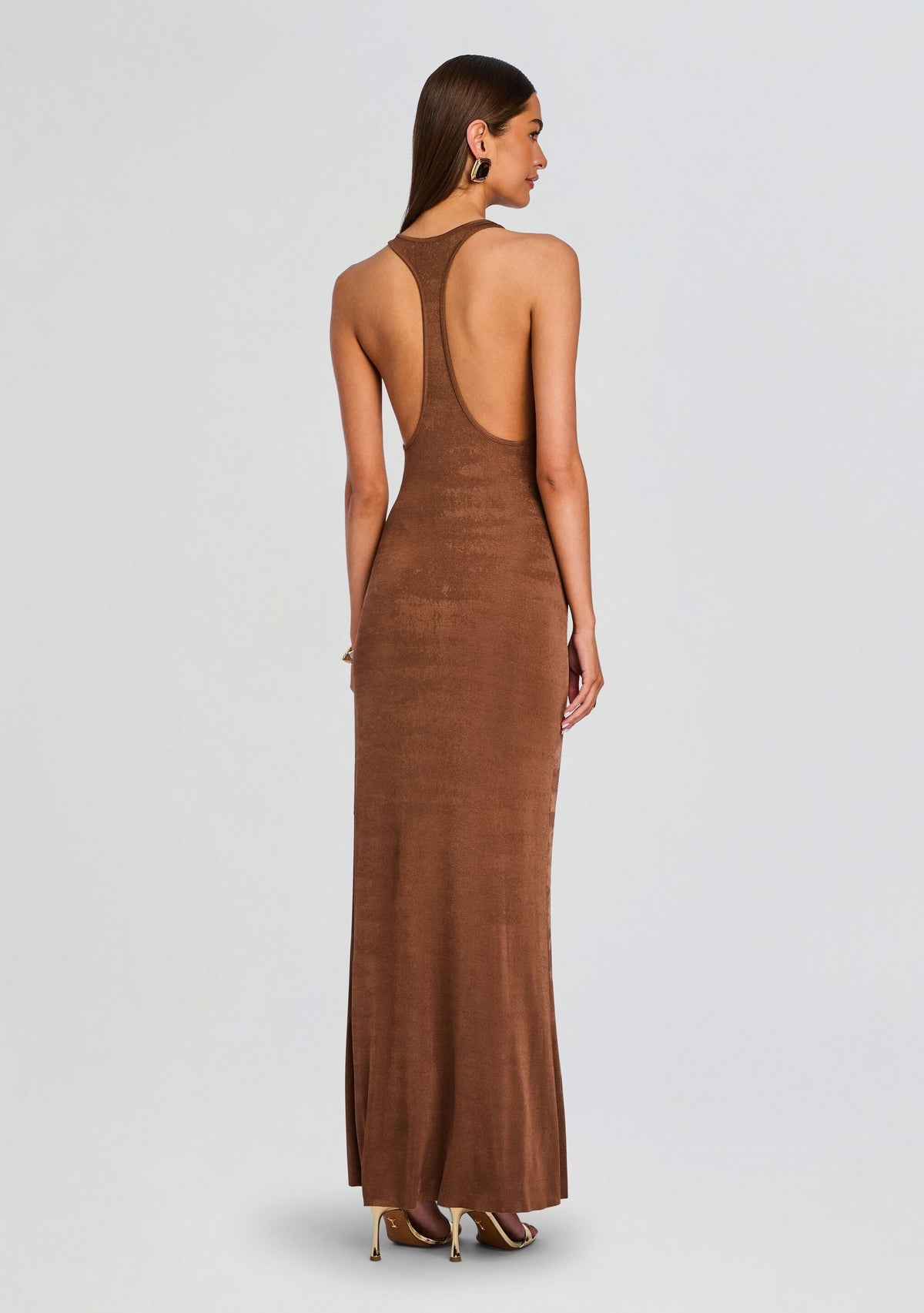Dove Maxi Dress by SEROYA in Cocoa Brown, product image 4