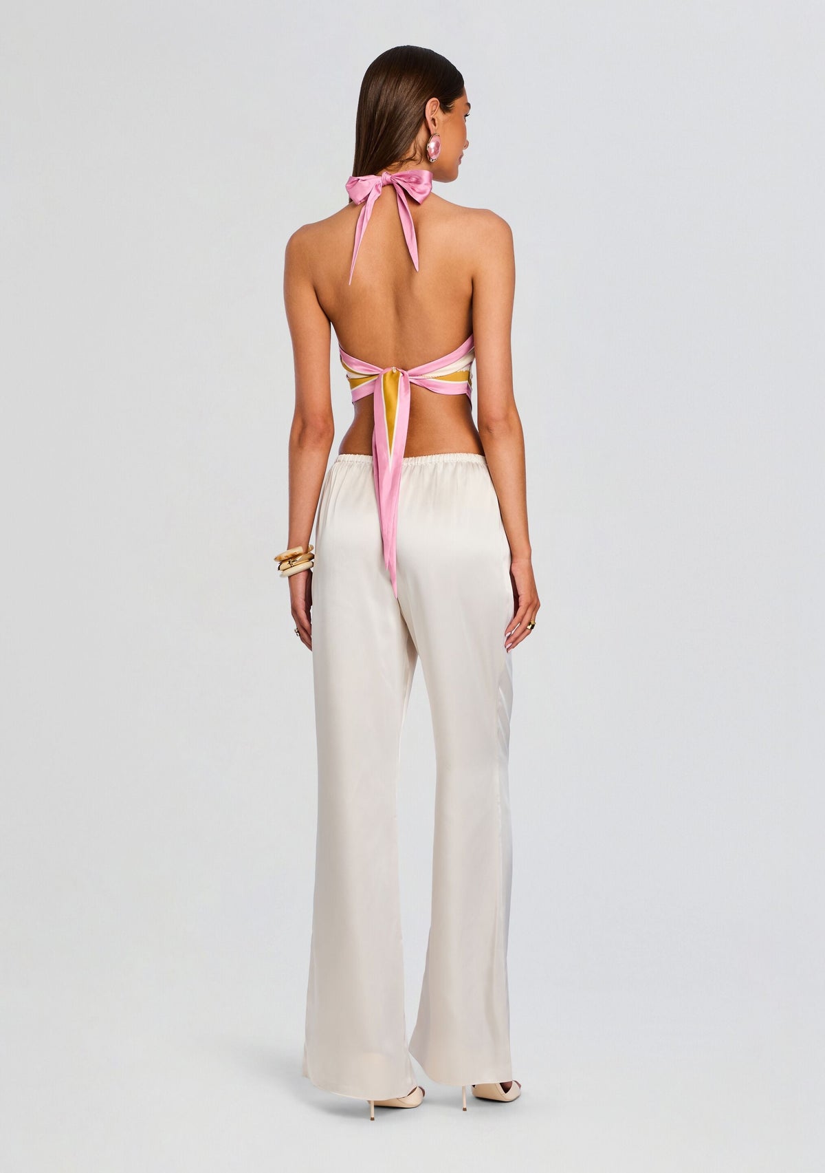 Jamie Silk Top by retrofête in Ochre Shell Foulard, product image 5
