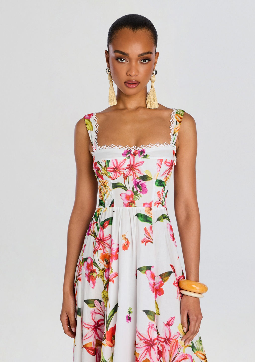 Maui Long Dress by Charo Ruiz in White Bliss, product image 5