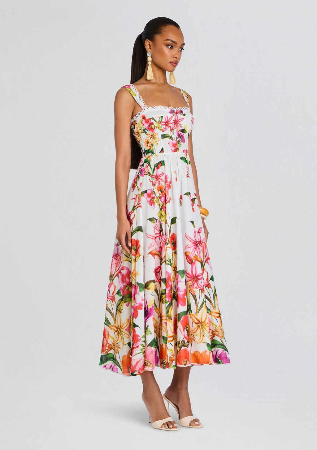 Maui Long Dress by Charo Ruiz in White Bliss, product image 3