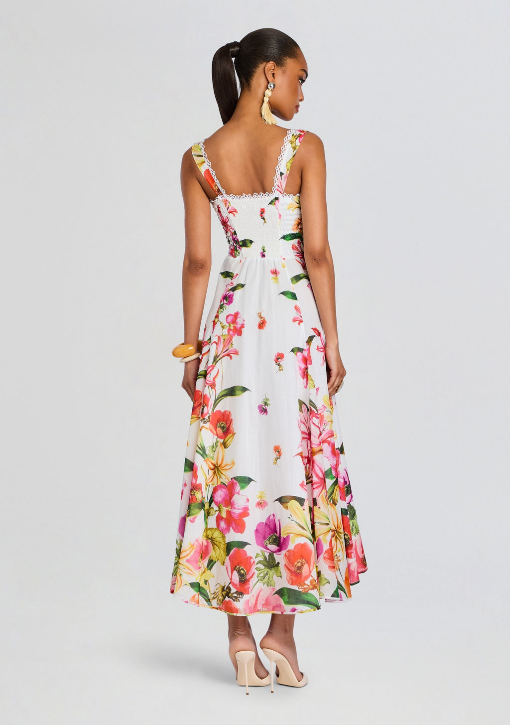Maui Long Dress by Charo Ruiz in White Bliss, product image 4