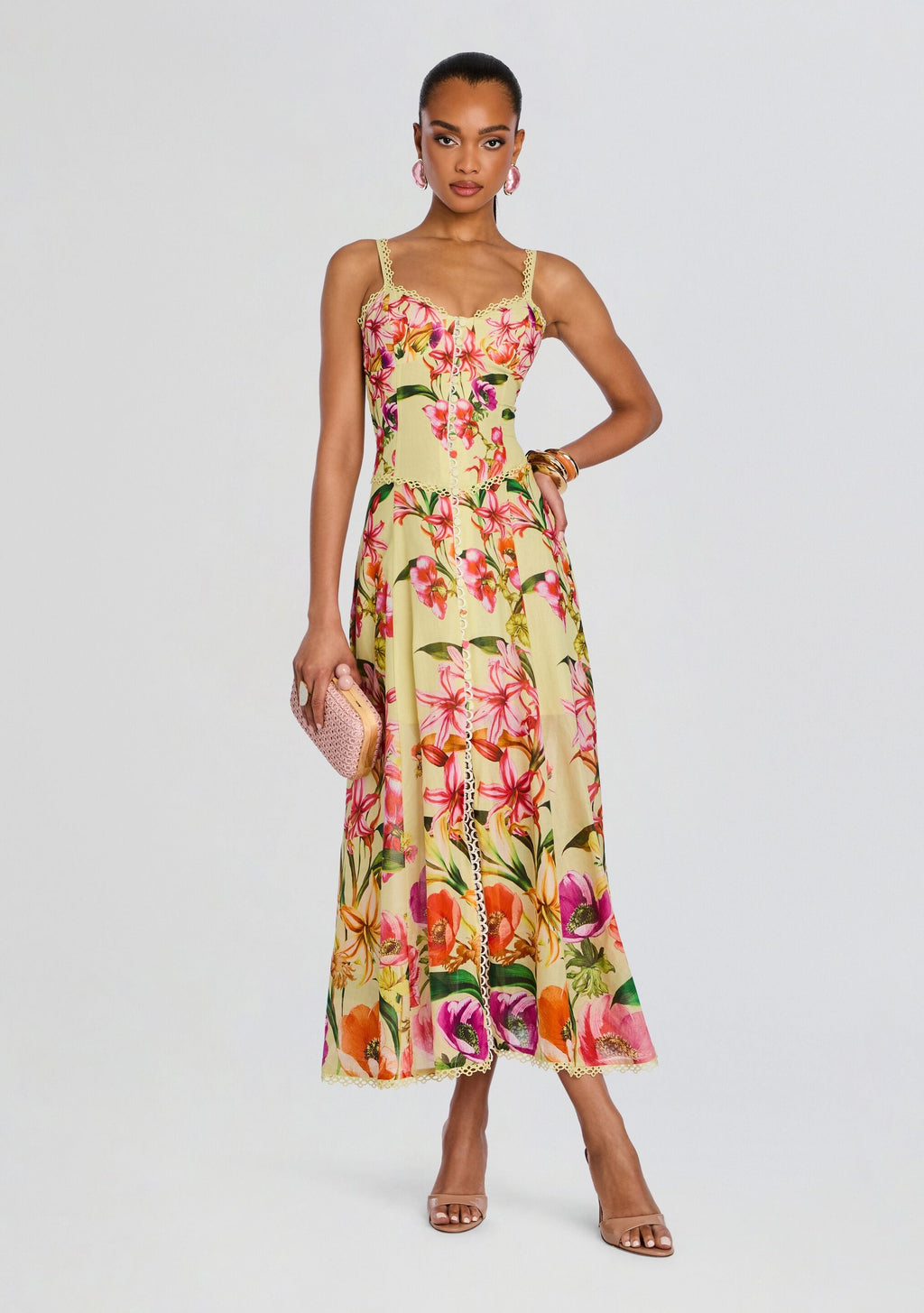 Solara Long Dress by Charo Ruiz in Yellow Bliss, product image 1