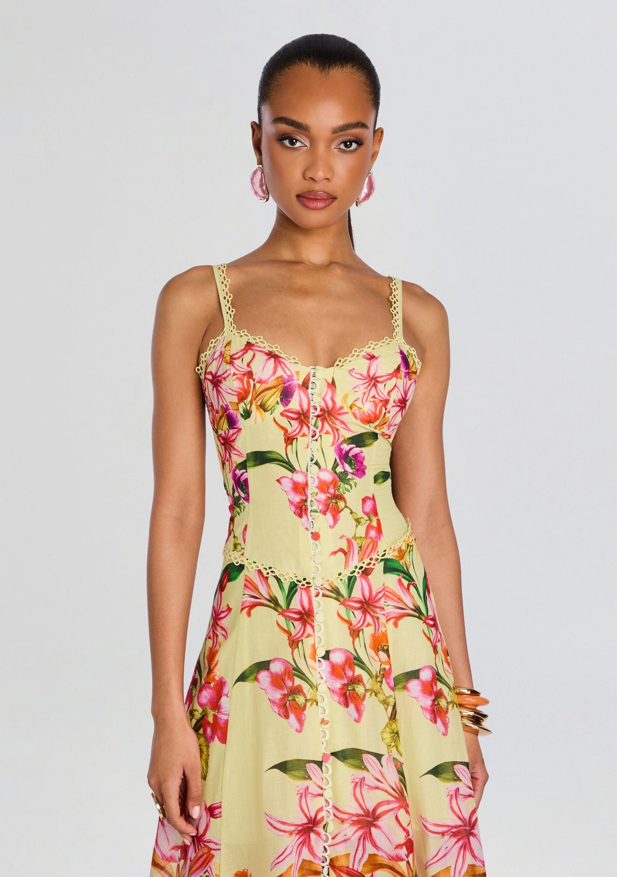 Solara Long Dress by Charo Ruiz in Yellow Bliss, product image 5