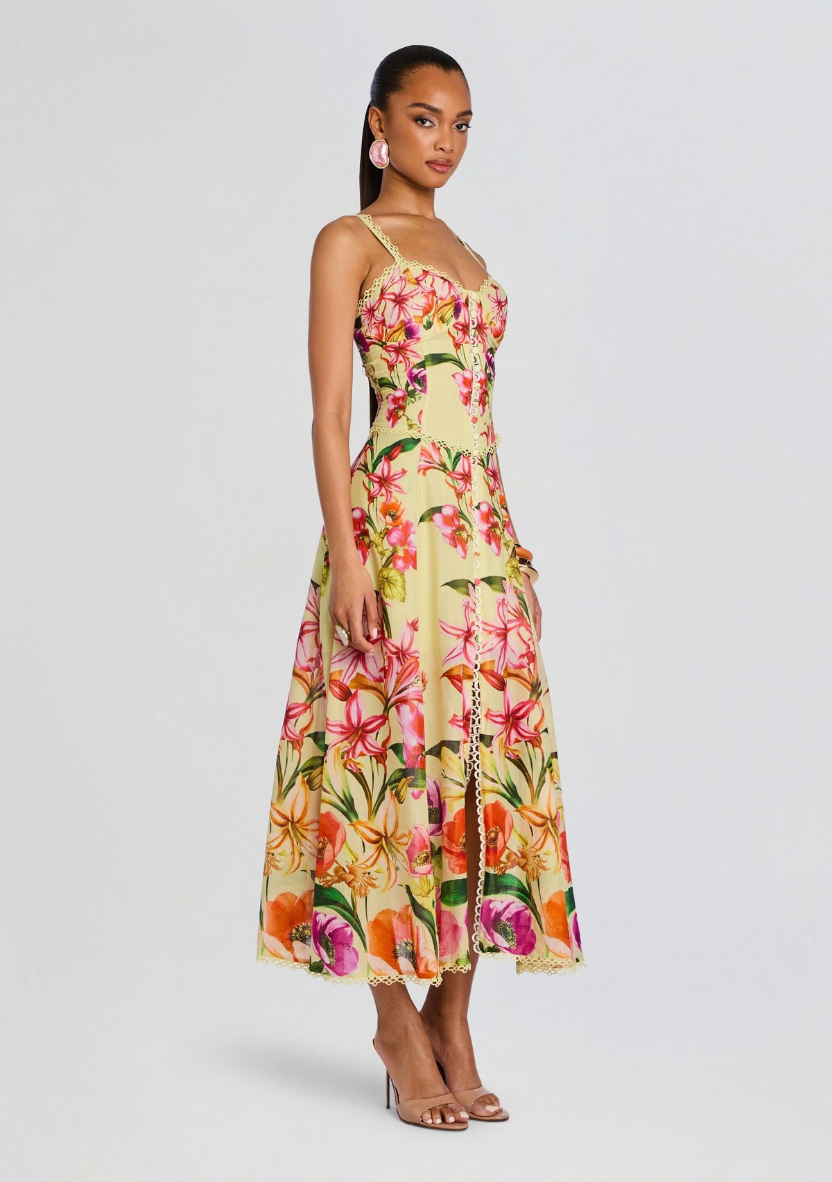 Solara Long Dress by Charo Ruiz in Yellow Bliss, product image 3