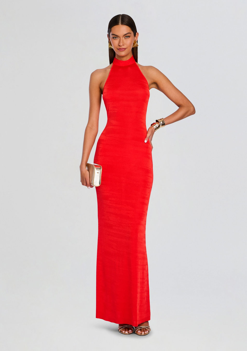 Lucky Maxi Dress by SEROYA in Scarlet Flame, product image 1