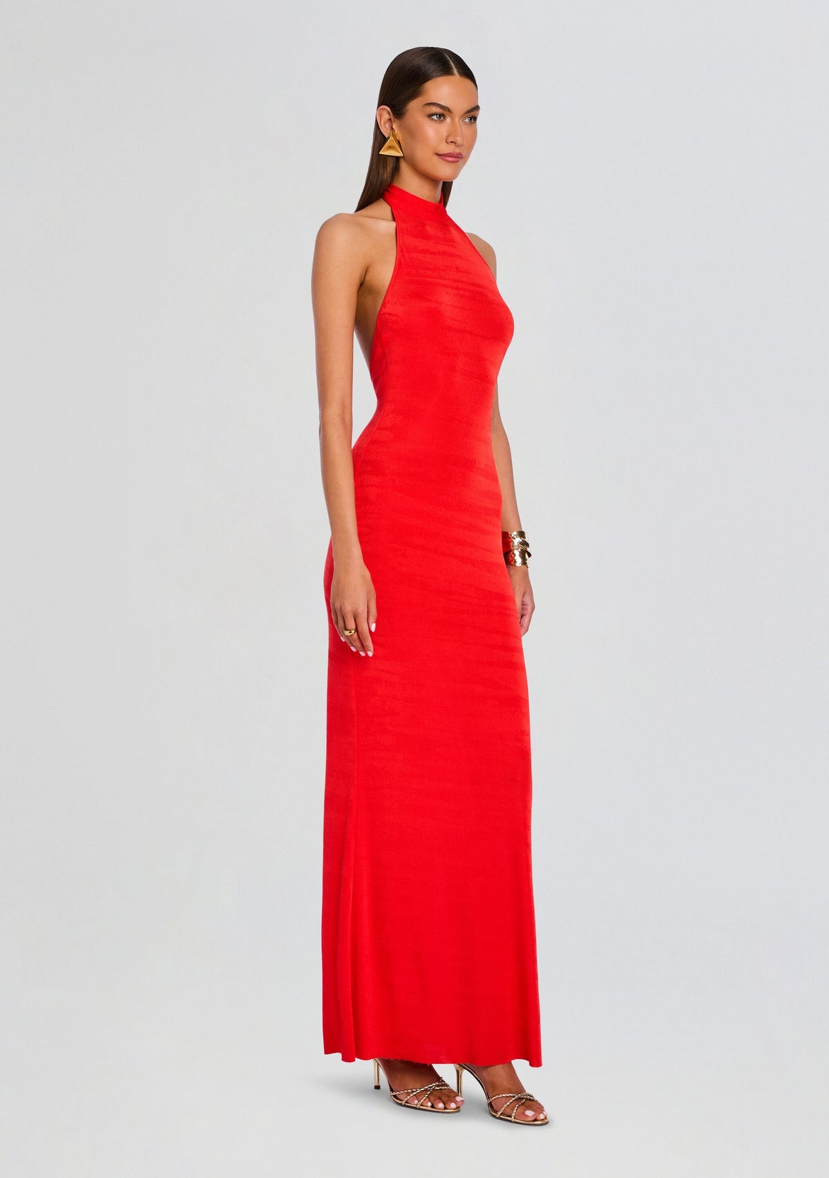 Lucky Maxi Dress by SEROYA in Scarlet Flame, product image 3