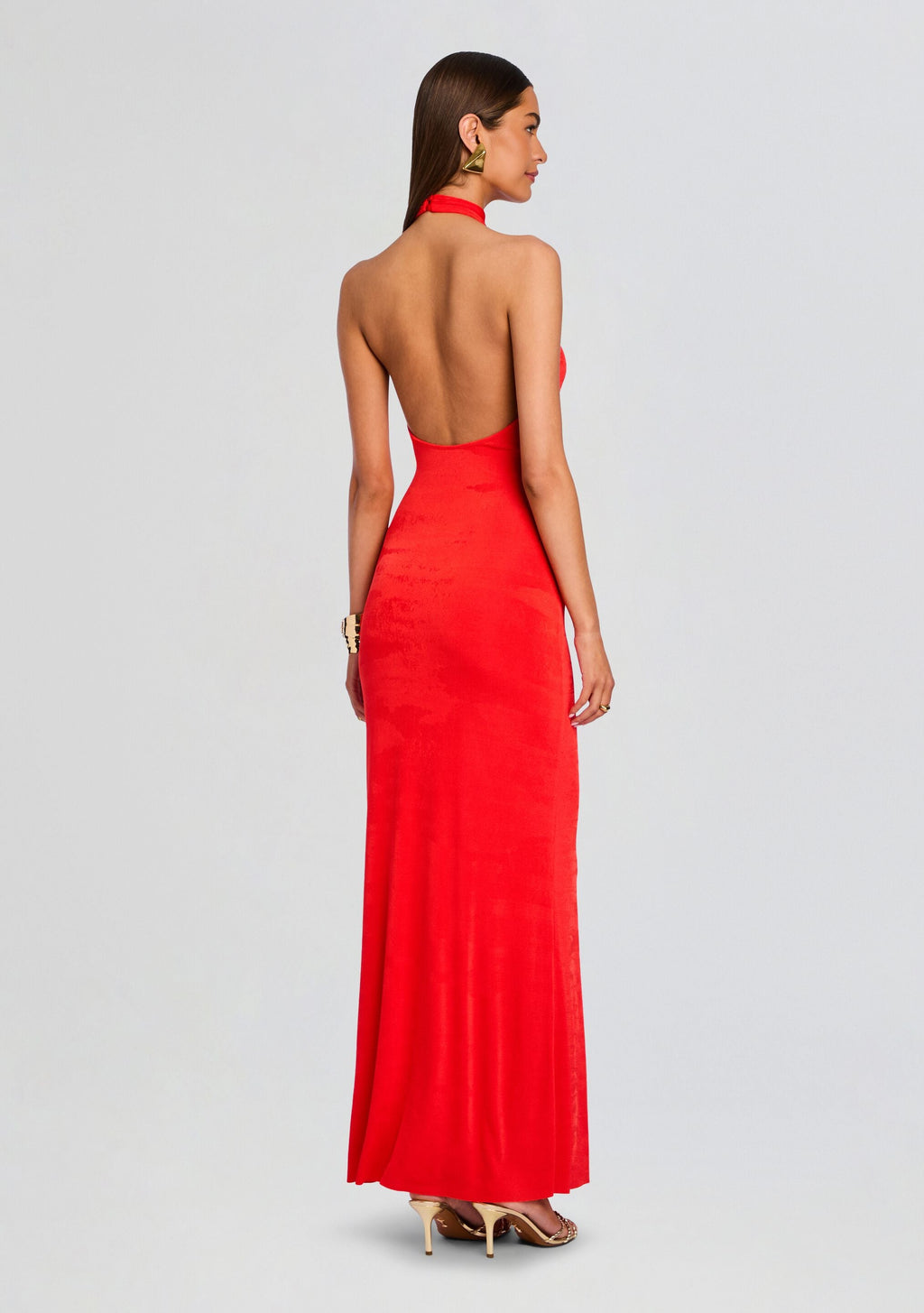 Lucky Maxi Dress by SEROYA in Scarlet Flame, product image 4