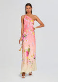 Avya One Shoulder Sash Dress by Hemant & Nandita in Multi, product image 1