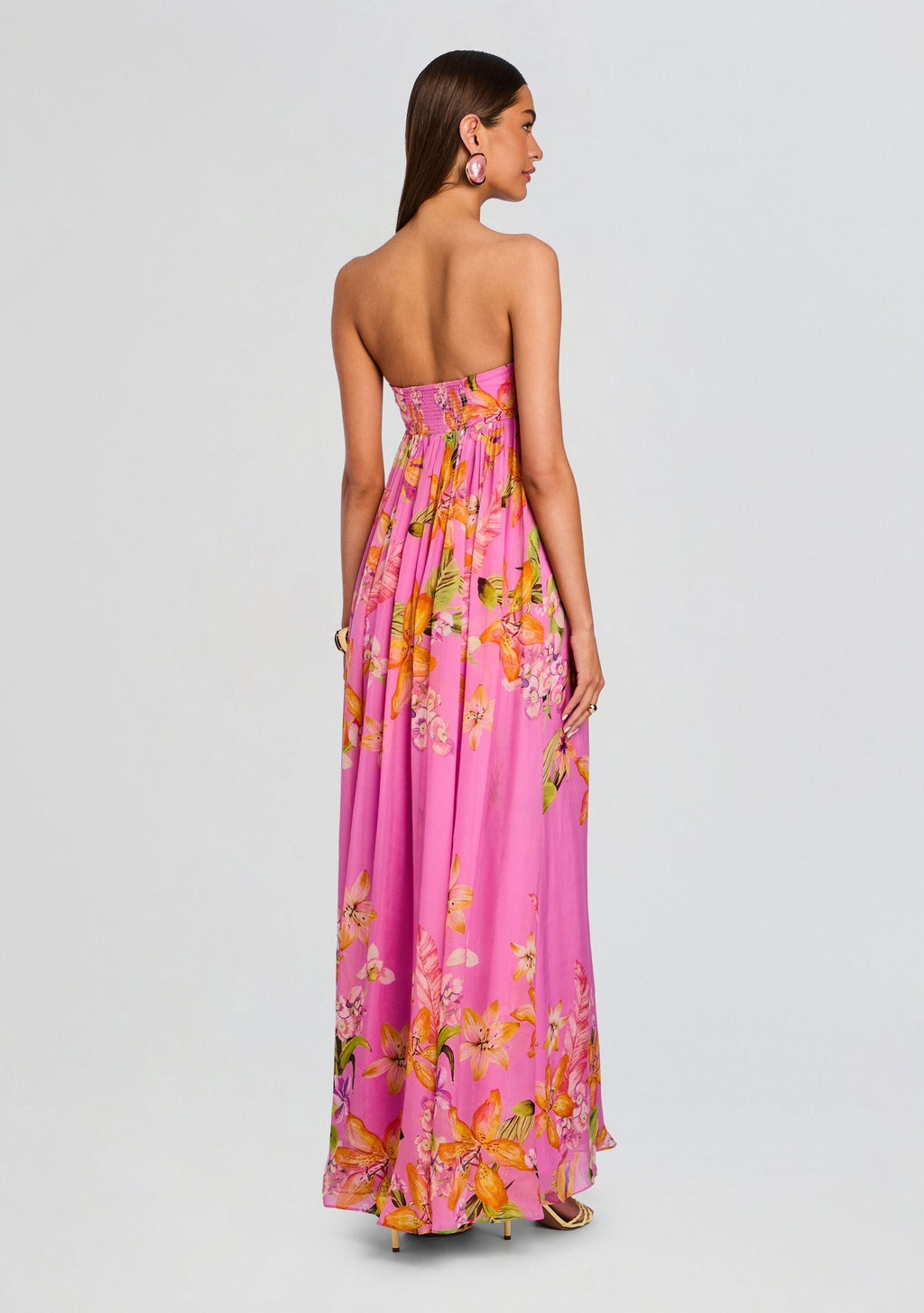 Posy Strapless Mini Dress by Rococo Sand in Pink, product image 4