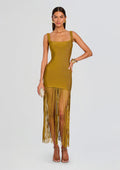 Saddler Dress by retrofête in Ochre, product image 1