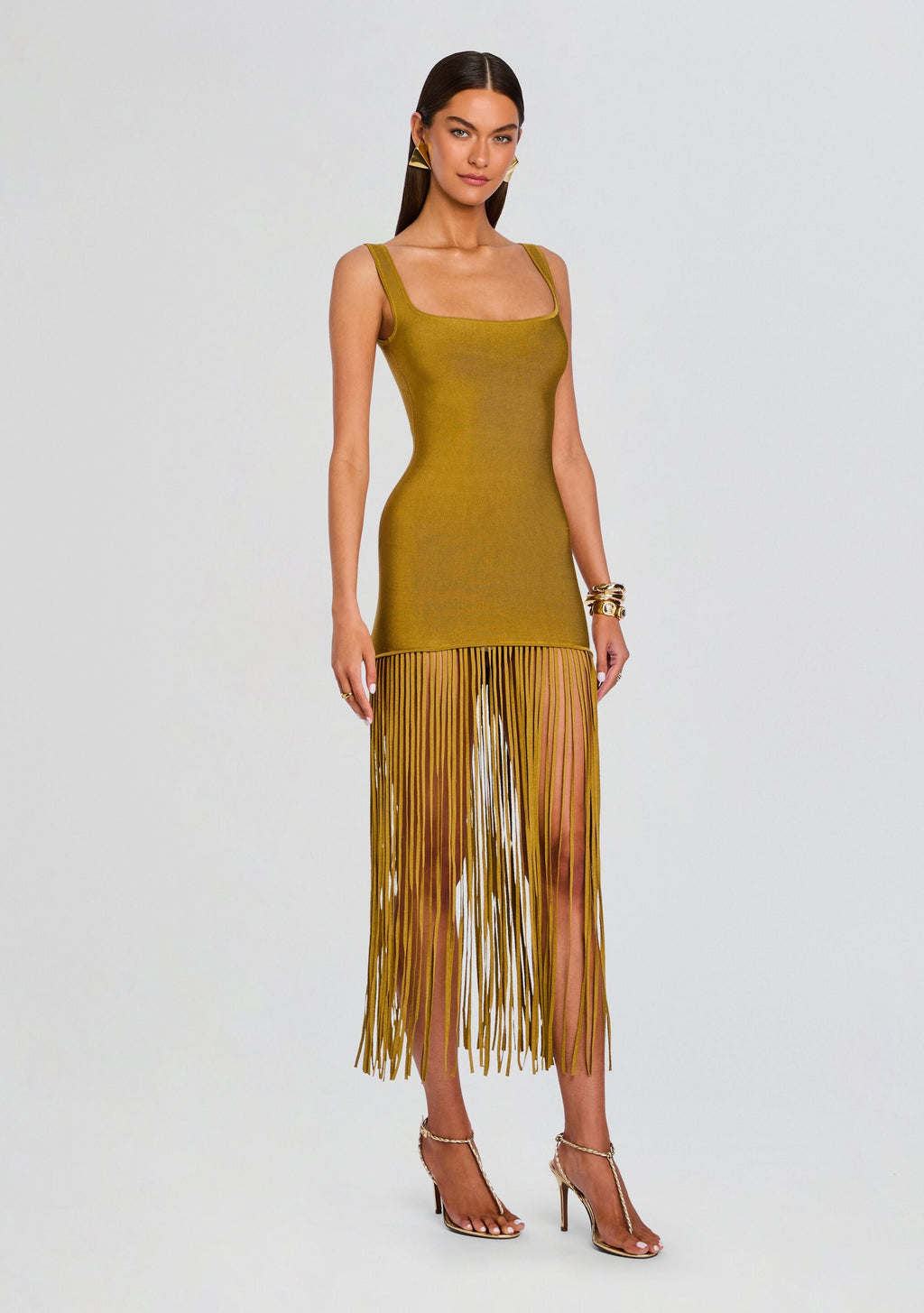 Saddler Dress by retrofête in Ochre, product image 3