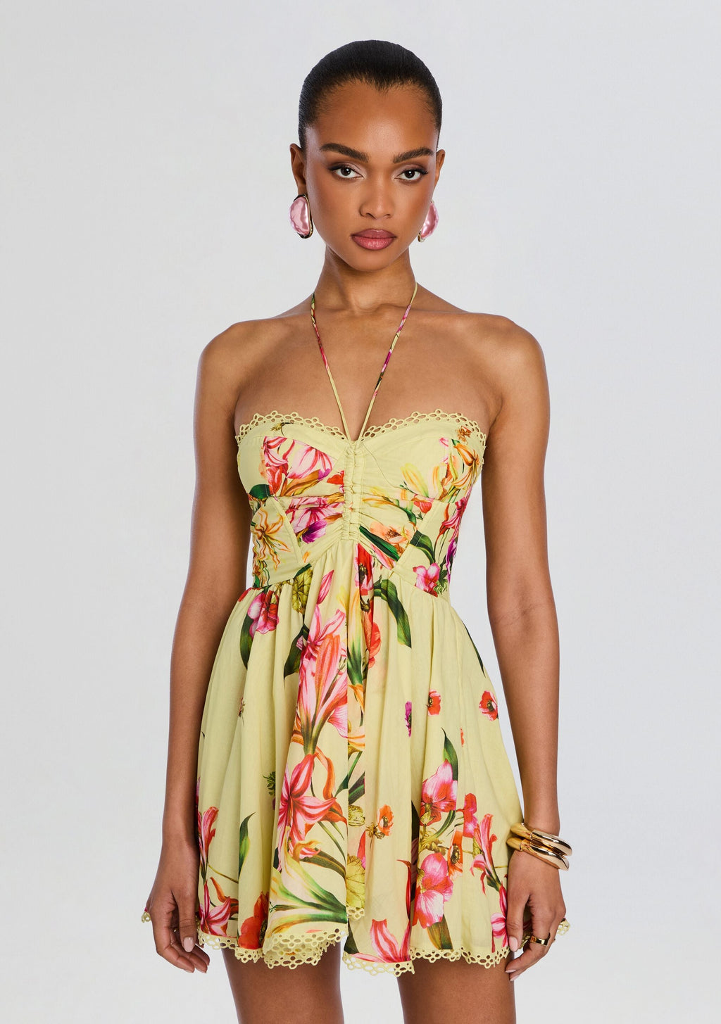 Dahlia Short Dress by Charo Ruiz in Yellow Bliss, product image 5