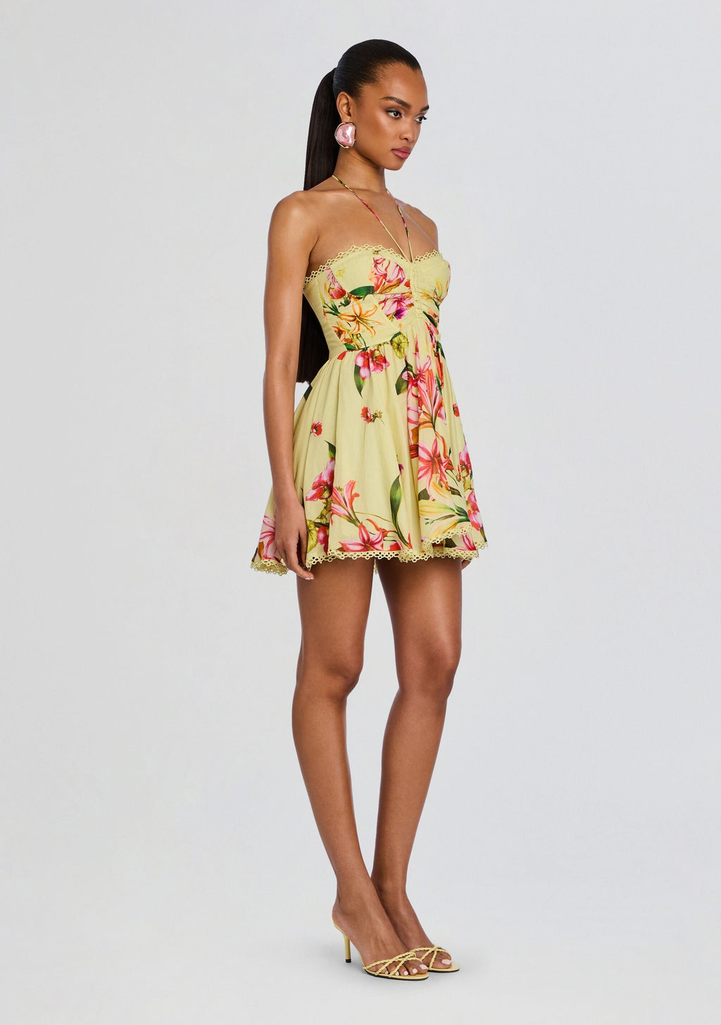 Dahlia Short Dress by Charo Ruiz in Yellow Bliss, product image 3