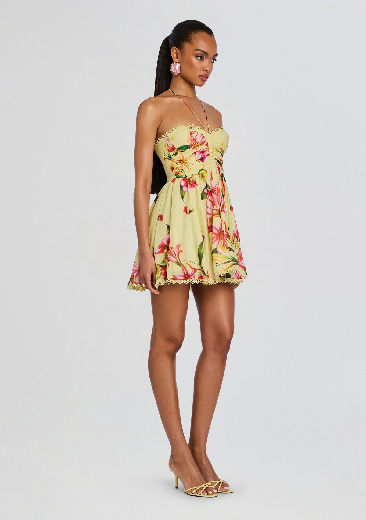 Dahlia Short Dress by Charo Ruiz in Yellow Bliss, product image 3