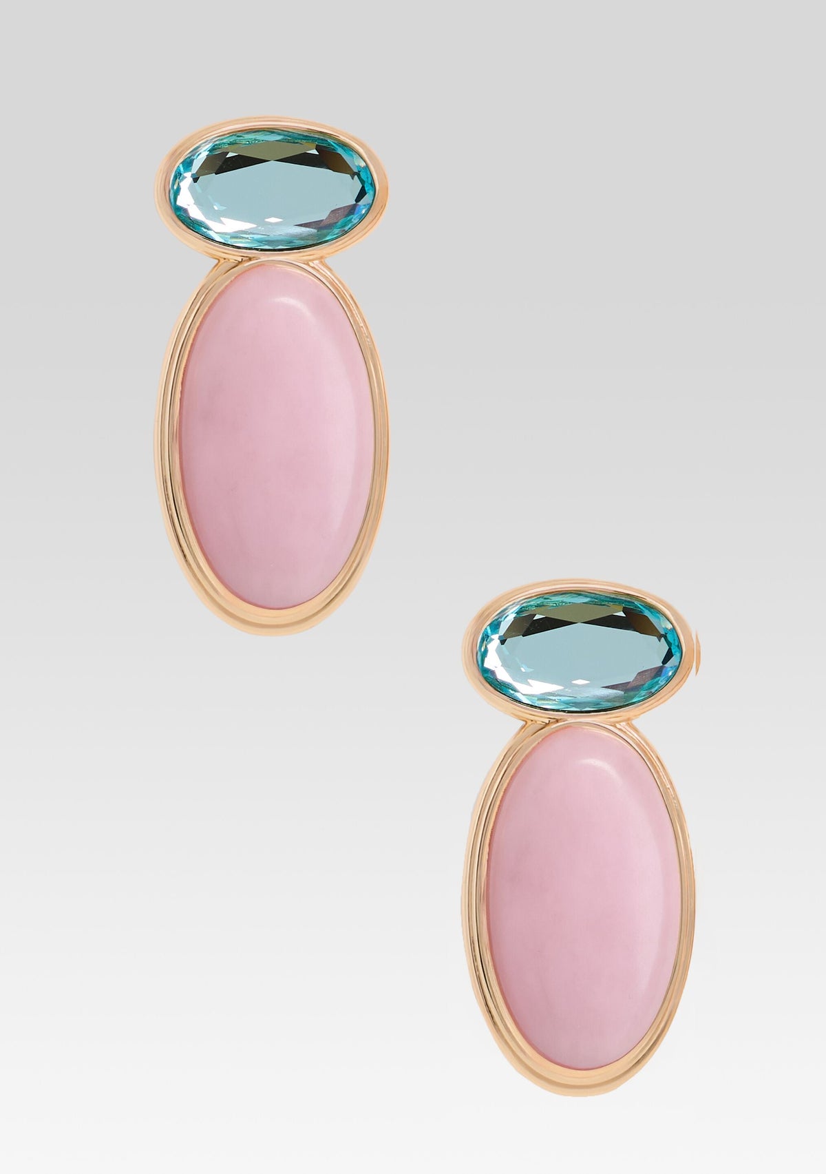 Yolanda Earring by retrofête in Angelite/Rose, product image 1