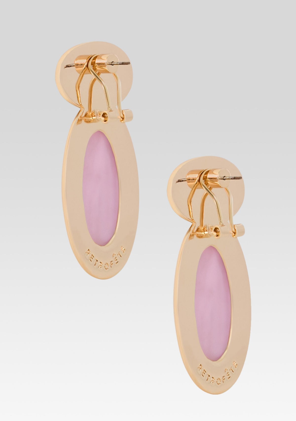 Yolanda Earring by retrofête in Angelite/Rose, product image 5