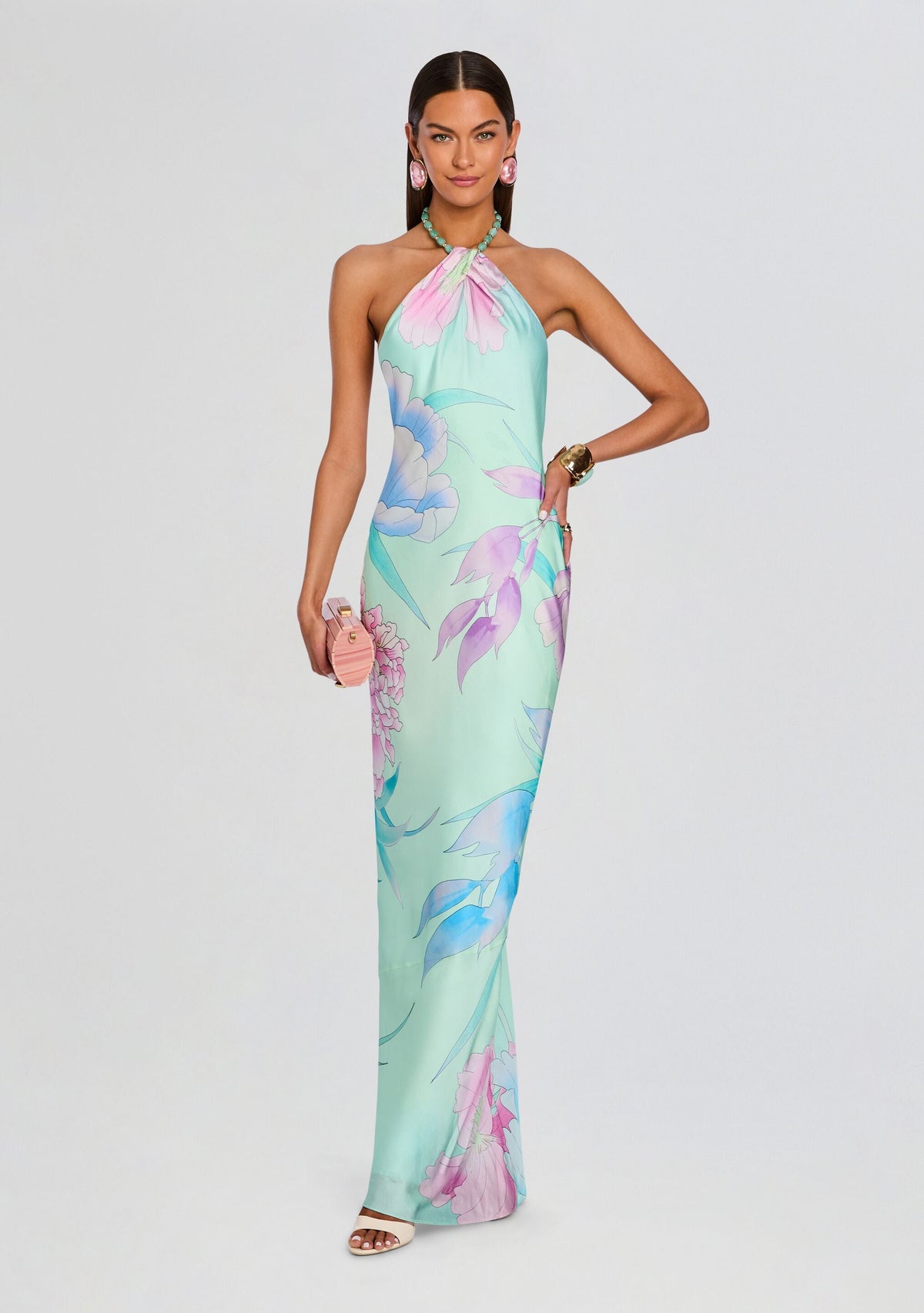 Anat Dress by retrofête in Beija Flor Pistachio, product image 1
