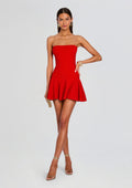 Annina Metallic Knit Dress by retrofête in Metallic Geranium, product image 1