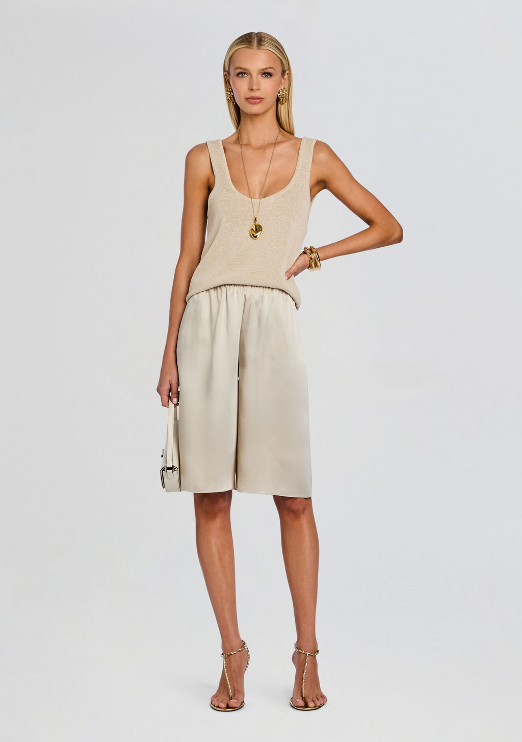 Brice Bermuda Short by SEROYA in Almond, product image 2