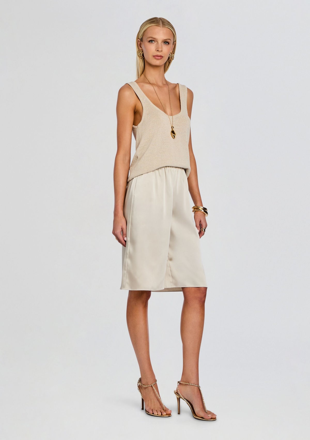 Brice Bermuda Short by SEROYA in Almond, product image 4