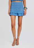 Florrie Crochet Skirt by retrofête in Metallic L'Acqua, product image 1