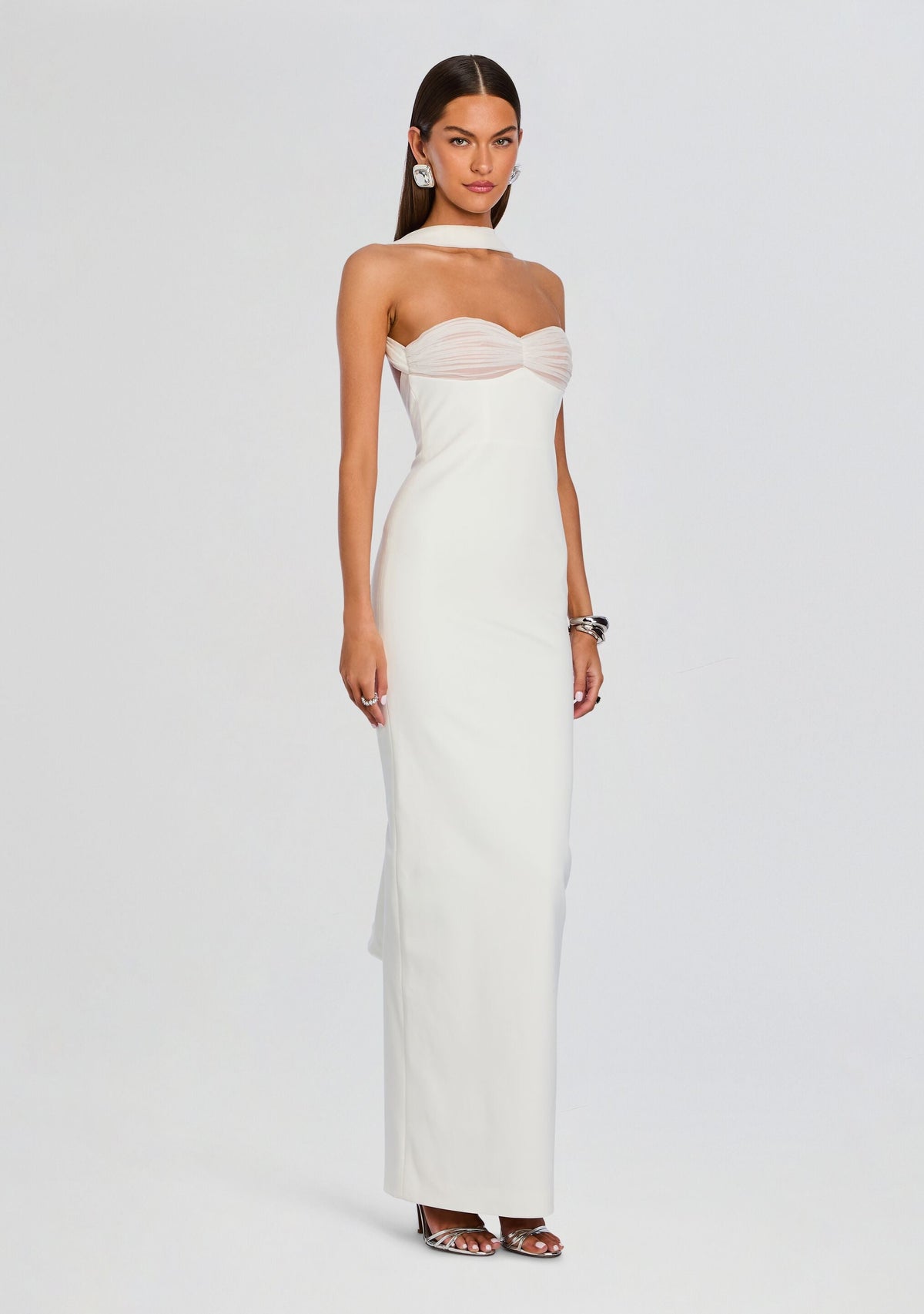 Daufine Dress by retrofête in White, product image 3