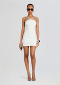 Ailsa Embellished Dress by retrofête in White/Silver, product image 1