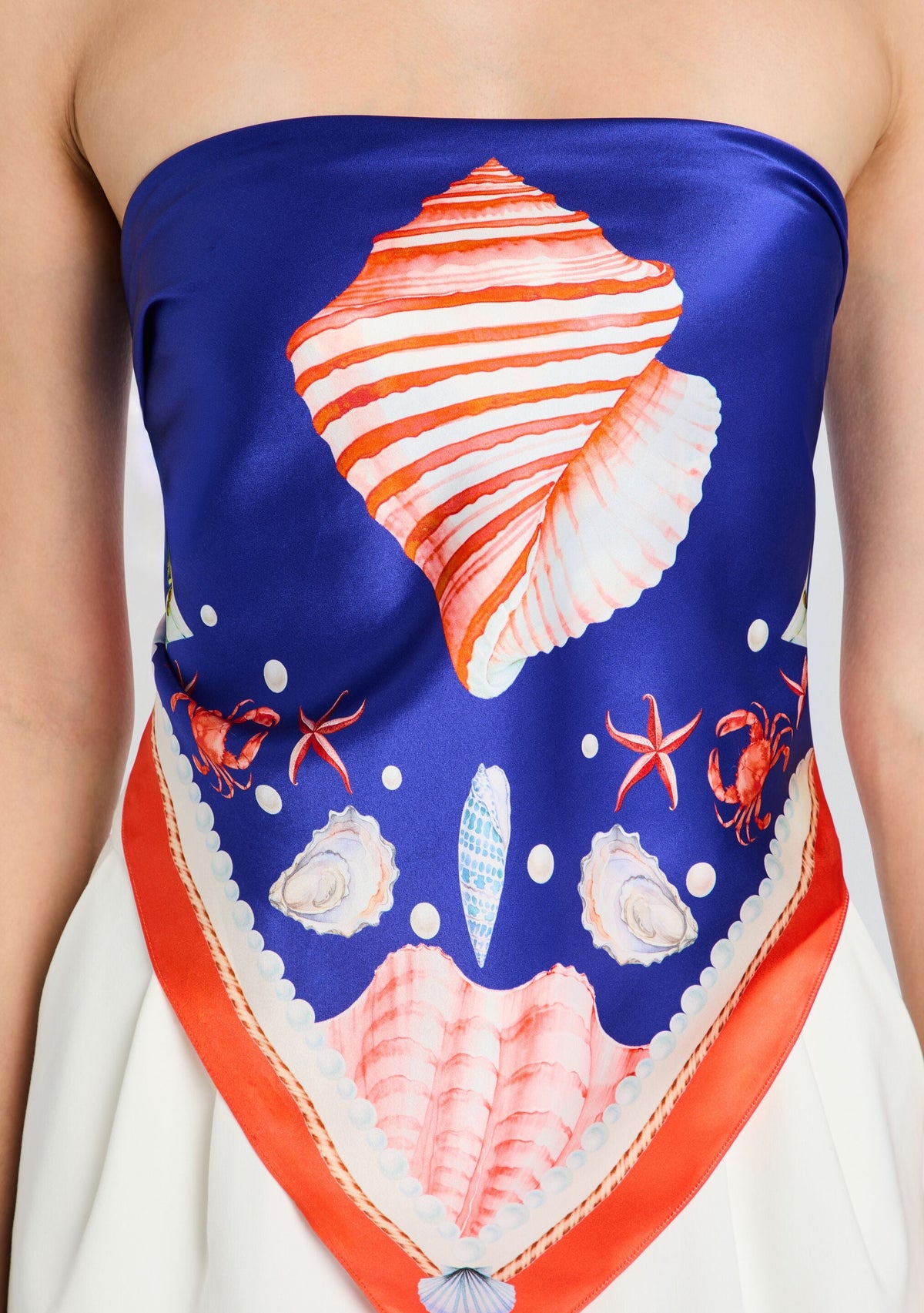 Alivia Silk Top by retrofête in Santorini Marine, product image 3