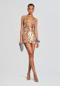 Avigail Sequin Dress by retrofête in Multi, product image 1