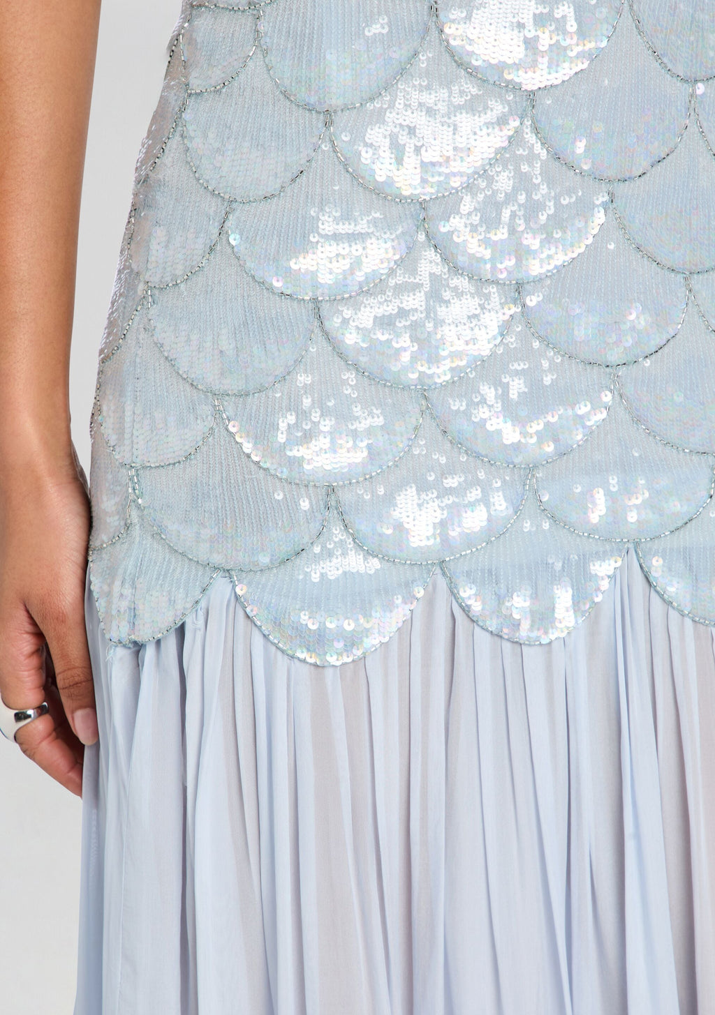 Eileyn Embroidered Dress by retrofête in Glace, product image 2