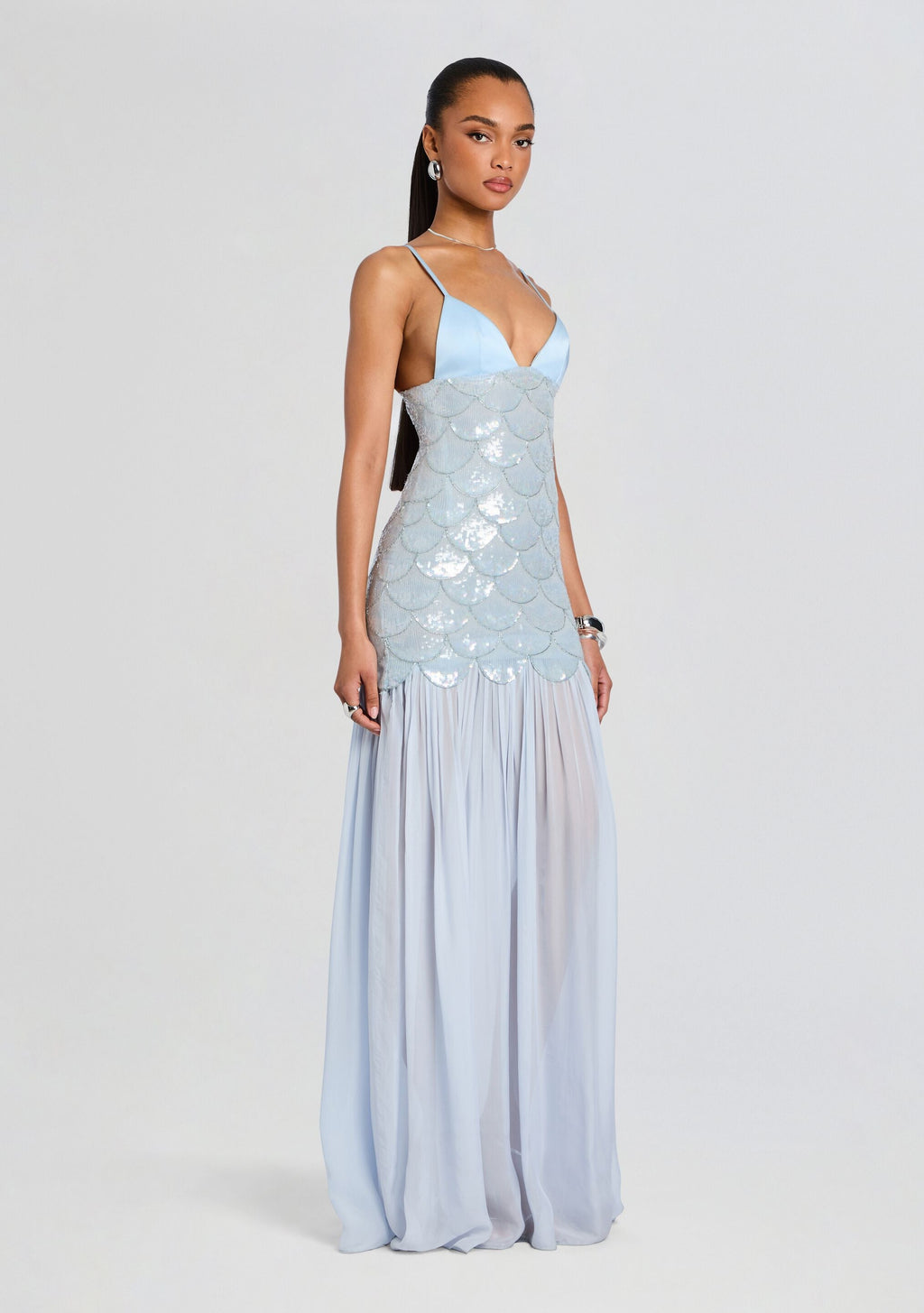 Eileyn Embroidered Dress by retrofête in Glace, product image 3