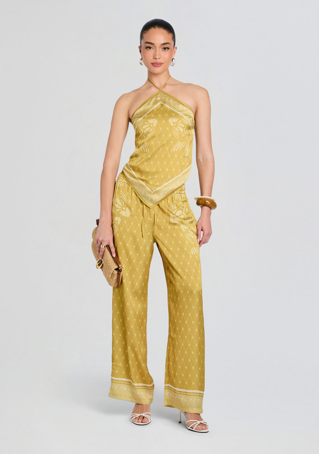 Jessie Top by Shani Shemer in Mustard Mosaic Print, product image 2