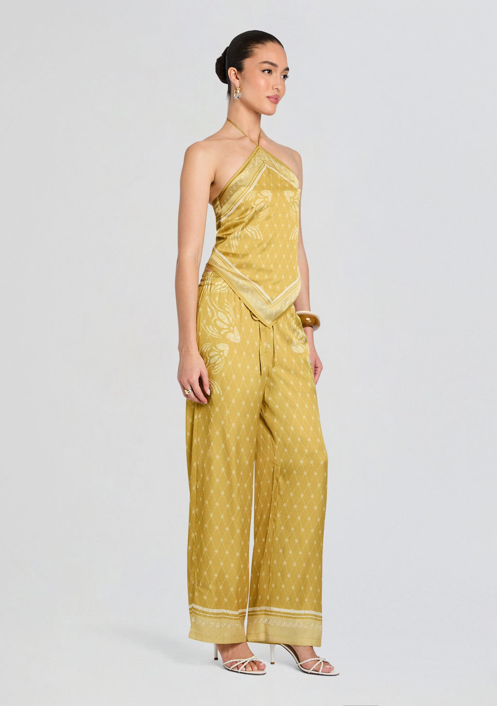 Jessie Top by Shani Shemer in Mustard Mosaic Print, product image 4