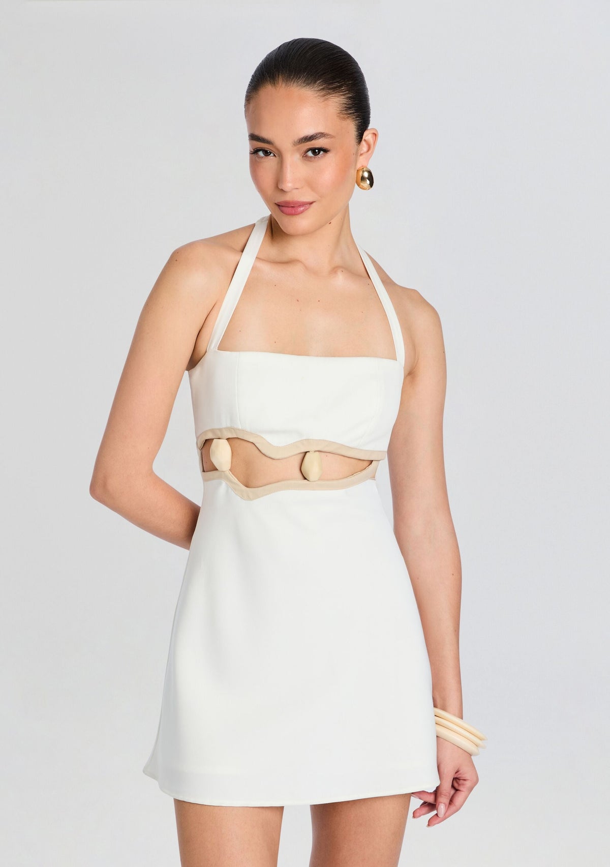 Kleio Dress by Azulu in Ivory, product image 5