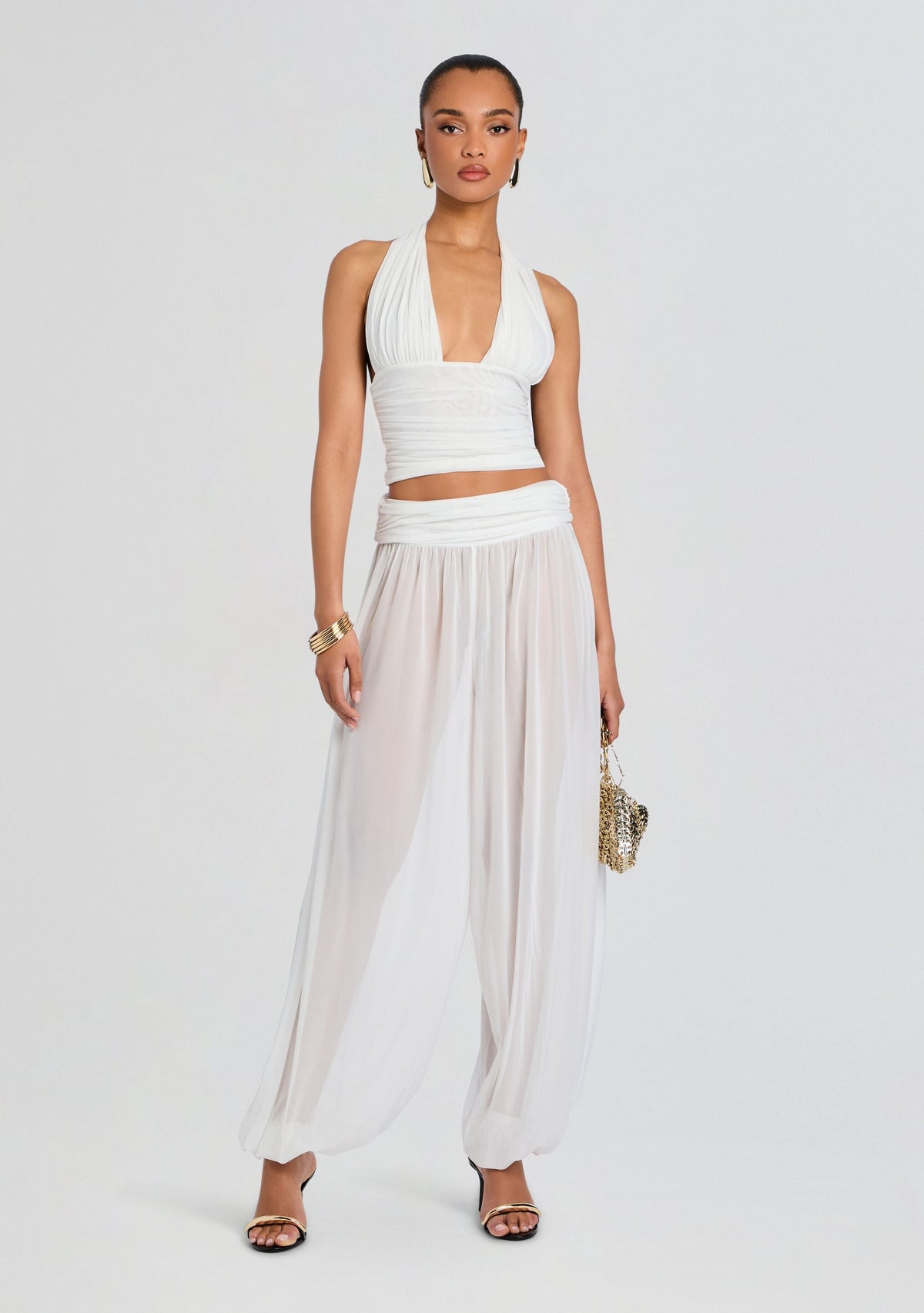 Marbaux Pant by SEROYA in Eggshell, product image 2