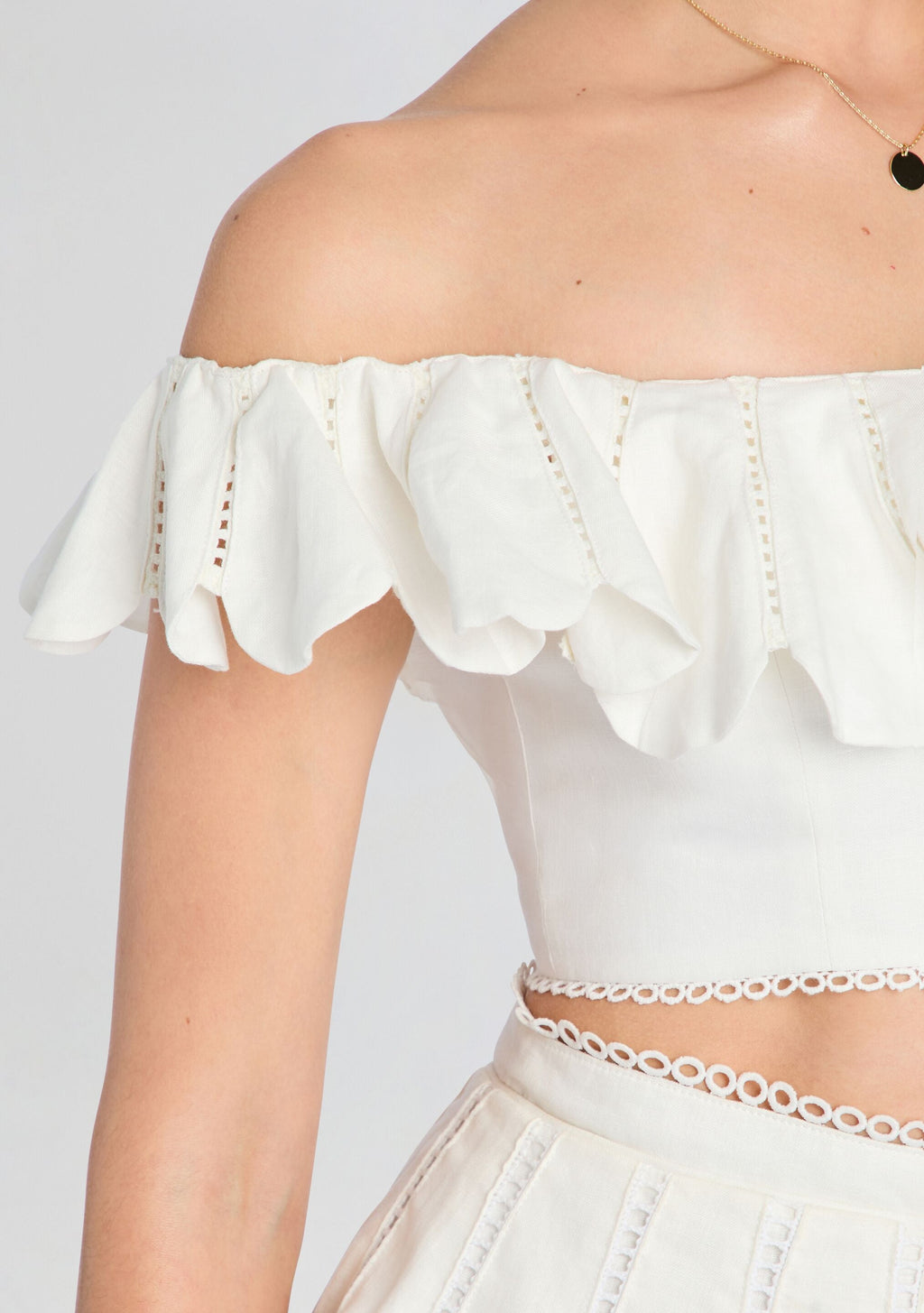 Nela Top by Azulu in Ivory, product image 3