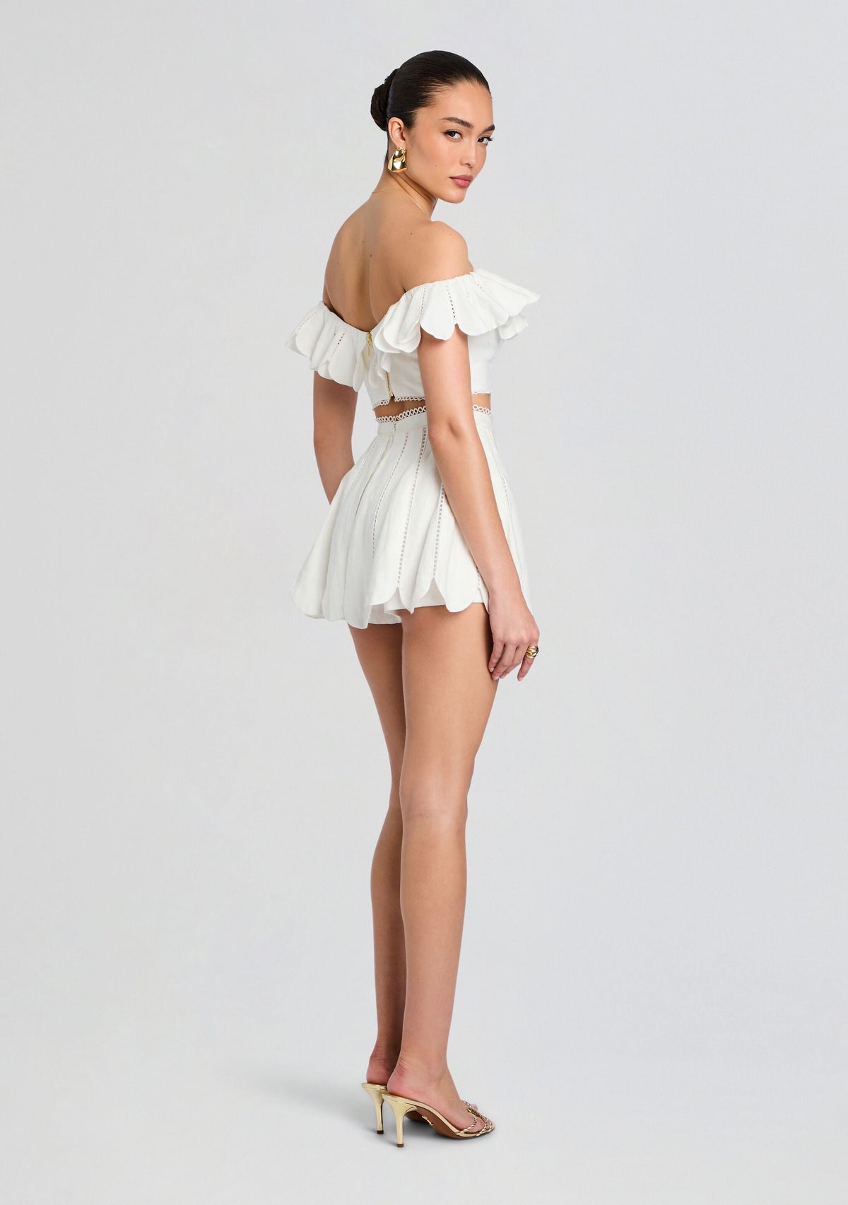 Nela Short by Azulu in Ivory, product image 5