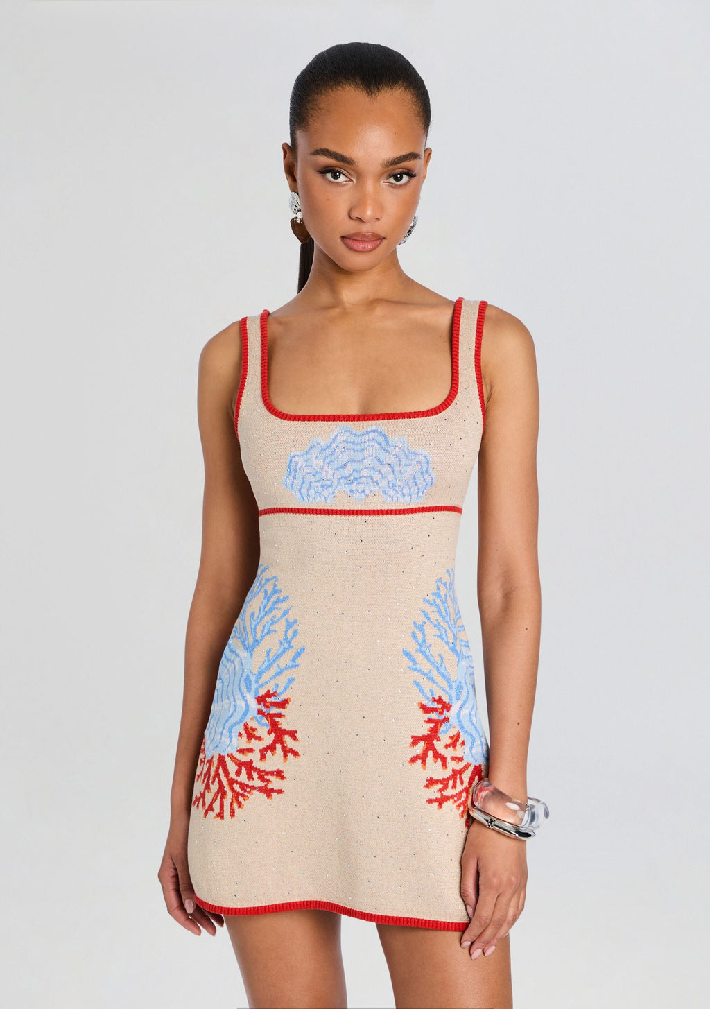 Valcra Knit Dress by retrofête in Sand Multi, product image 6