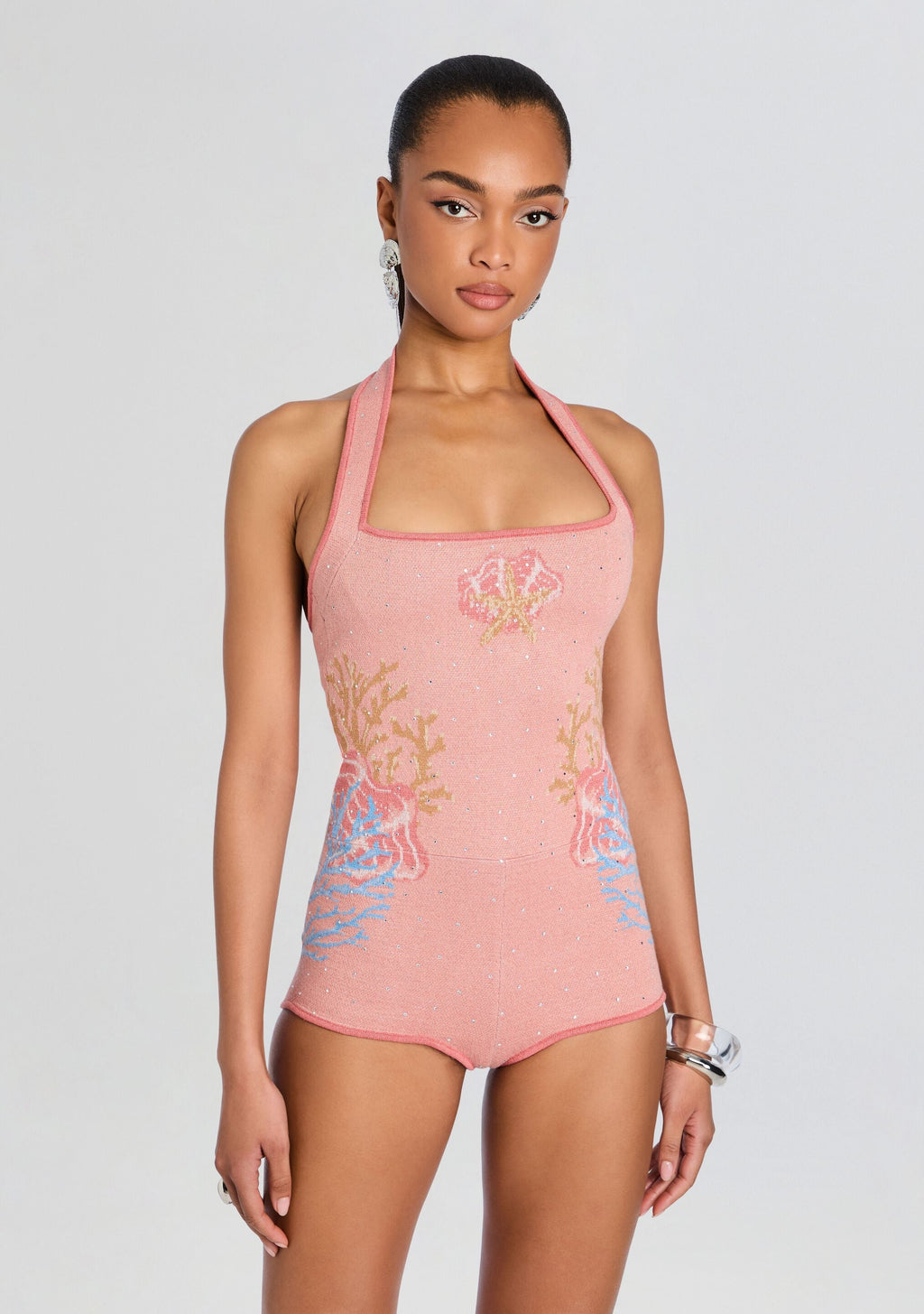 Avielle Knit Romper by retrofête in Paloma Multi, product image 6