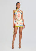 Cable Silk Mini Dress by retrofête in L'Acqua Marine, product image 1