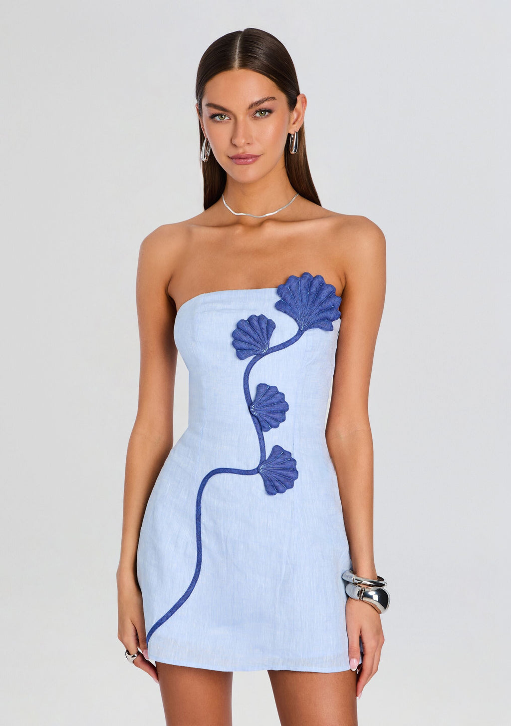 Dante Dress by Azulu in Wave Blue, product image 5