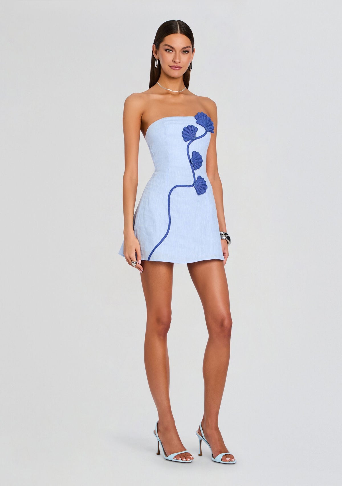 Dante Dress by Azulu in Wave Blue, product image 3