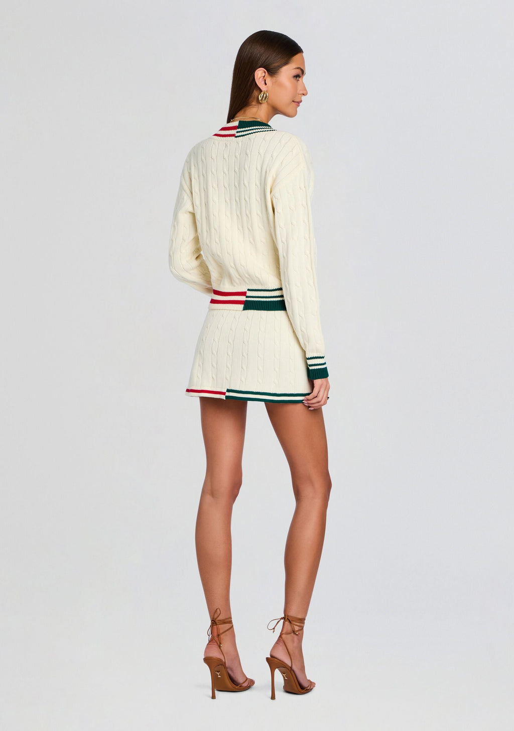 Iona Sweater by SEROYA in Eggshell Varsity, product image 5